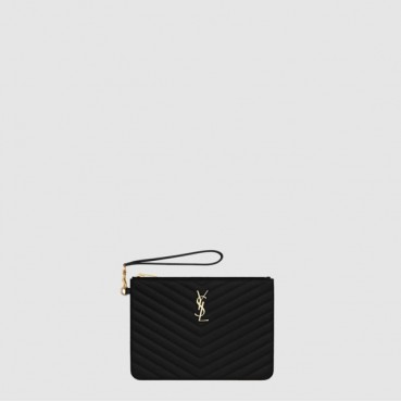입생로랑 여성 마틀라세 모노그램 파우치 - Saint Laurent Womens Matelasse Monogram Pouch 