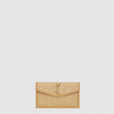 입생로랑 여성 마이크로 라피아 업타운 파우치 - Saint Laurent Womens Uptown Micro Raffia Pouch 
