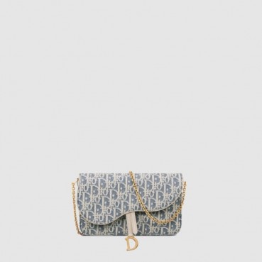 디올 여성 새들 미디엄 체인 파우치 - Dior Womens Saddle Medium Chain Pouch 
