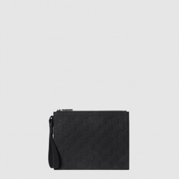 구찌 남성 GG 러버 효과 파우치 - Gucci Mens GG Rubber Effect Pouch 