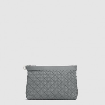 보테가베네타 남성 미디엄 인트레치아토 프리즘 파우치 - Bottega Veneta Mens Medium Intrecciato Prism Pouch 