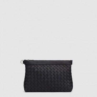 보테가베네타 남성 미디엄 인트레치아토 프리즘 파우치 - Bottega Veneta Mens Medium Intrecciato Prism Pouch 