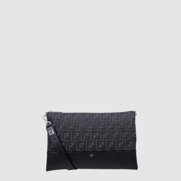 펜디 남성 FF 로고 자카드 크로스백 - Fendi Mens FF Logo Jacquard Crossbody Bag 