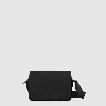구찌 남성 GG 러버 효과 크로스백 - Gucci Mens GG Rubber Effect Crossbody Bag 