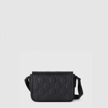 구찌 남성 GG 러버 효과 수퍼 미니백 - Gucci Mens GG Rubber Effect Super Mini Bag 