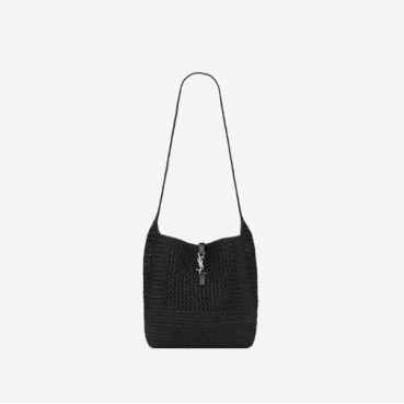 입생로랑 남/녀 라피아 크로셰 le 5 à 7 미디엄 토트백 - Saint Laurent Unisex Le 5 à 7 Medium Tote bag In Raffia Crochet 