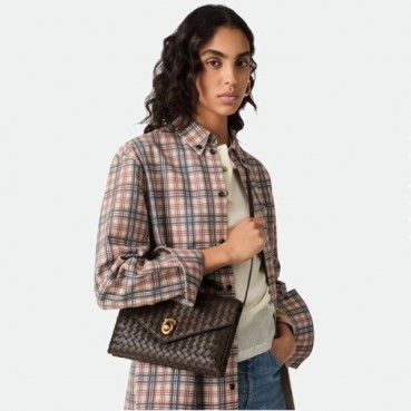 보테가베네타 여성 노트락 크로스 탑 핸들백 - Bottega veneta Womens Knot Lock Top Handle 