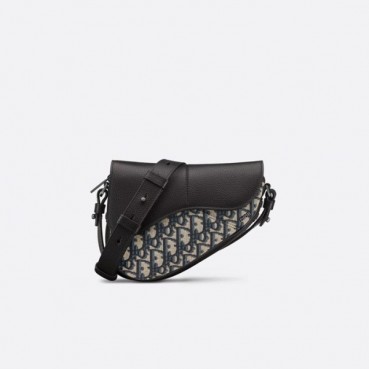 디올 남성 오블리크 새들백 - Dior Mens Oblique Saddle Bag 