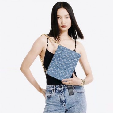 루이비통 여성 쿠상 모노그램 PM - Louis vuitton Womens Coussin Blue Denim PM 