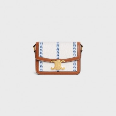 셀린느 여성 화이트 트리오페 트리옹프 틴 - Celine Womens Triomphe Bag 