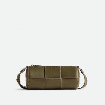 보테가 베네타 남성 스몰 카네트 - Bottega Veneta Mens Khaki Cross Bag 