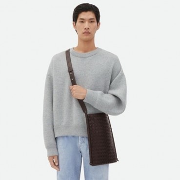 보테가 베네타 남성 초코브라운 플랫 루프 - Bottega Veneta Mens Brown Flat Loop 