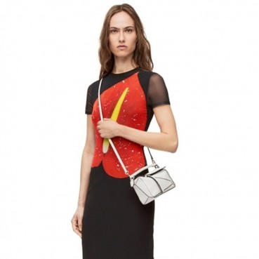 로에베 여성 화이트 퍼즐백 - Loewe Womens White Puzzle Bag 