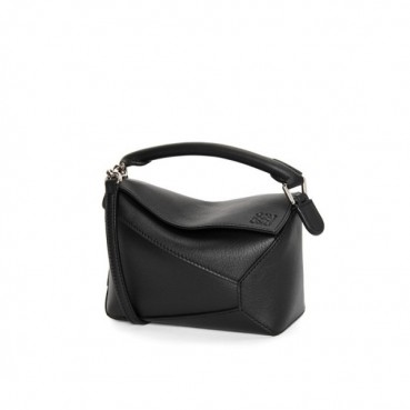 로에베 여성 스몰 블랙 퍼즐백 - Loewe Womens Black Puzzle Small Bag 