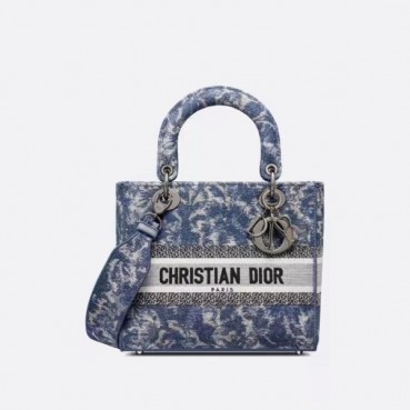 디올 여성 블루 레이디 백 - Dior Womens Blue Lady Bag 