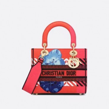 디올 여성 레드 레이디 백 - Dior Womens Red Lady Bag 