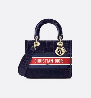 디올 여성 네이비 레이디 백 - Dior Womens Navy Lady Bag 