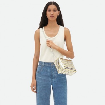 보테가 베네타 여성 골드 크로스 백 - Bottega Veneta Womens Cross Bag 