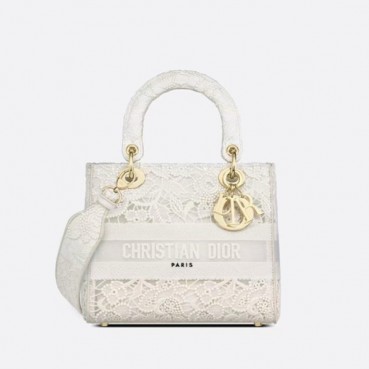 디올 여성 화이트 레이디 백 - Dior Womens White Lady Bag 