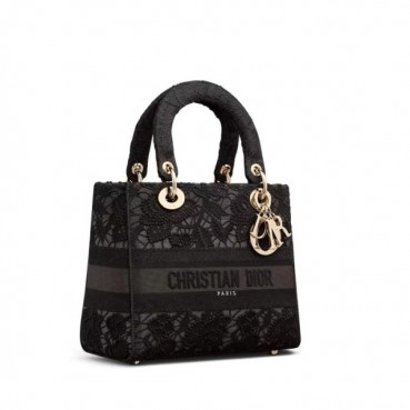 디올 여성 블랙 레이디 백 - Dior Womens Black Lady Bag 