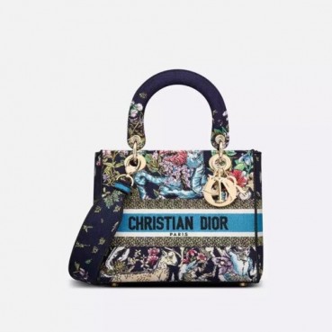 디올 여성 블랙 레이디 백 - Dior Womens Black Lady Bag 