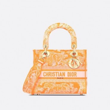 디올 여성 오렌지 레이디 백 - Dior Womens Orange Lady Bag 