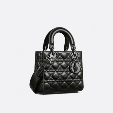 디올 여성 블랙 레이디 백 - Dior Womens Black Lady Bag 