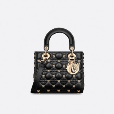 디올 여성 블랙 레이디 백 - Dior Womens Black Lady Bag 