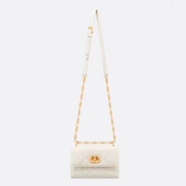 디올 여성 화이트 카로백 - Dior Womens White Caro Bag 
