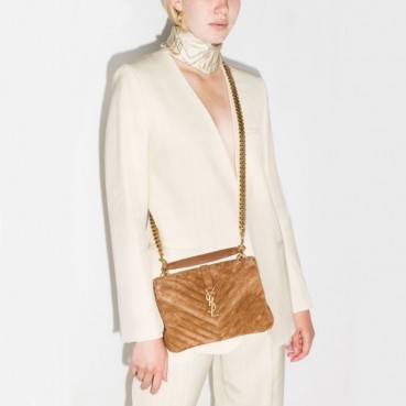 입생로랑 여성 오렌지 퀄티드백 - Saint Laurent Womens Orange College 