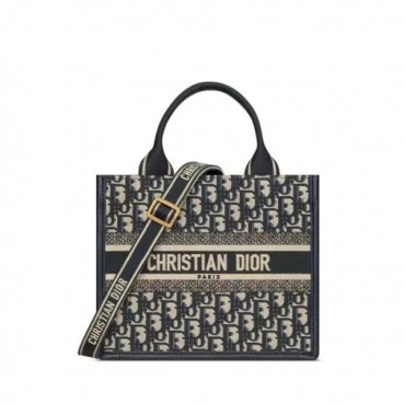 디올 여성 네이비 북토트 - Dior Womens Navy Book Tote 