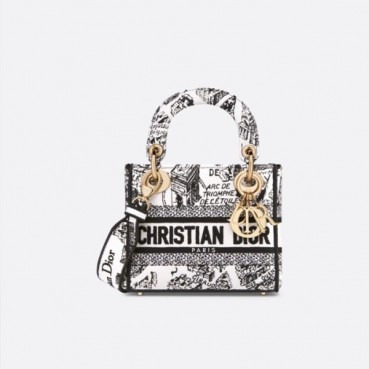디올 여성 블랙 레이디백 - Dior Womens Black Lady Bag 