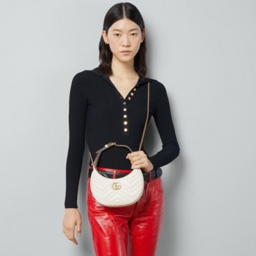 구찌 여성 화이트 GG 마몬트백 - Gucci Womens White GG Marmont 
