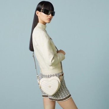 구찌 여성 화이트 하트백 - Gucci Womens White Heart Bag 