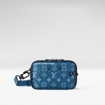 루이비통 남성 메신저 M82801 - Louis vuitton Mens Blue Cross Bag 