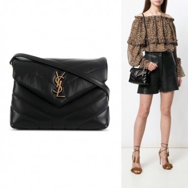 입생로랑 여성 블랙 크로스백 - Saint Laurent Women Black Cross Bag 