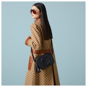 구찌 여성 블랙 GG 크로스백 - Gucci Womens Black GG Cross Bag 