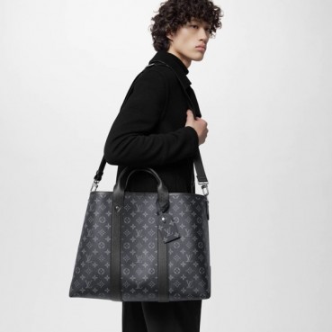 루이비통 남성 블랙 모노그램 크로스백 - Louis Vuitton Mens Black Cross Bag 