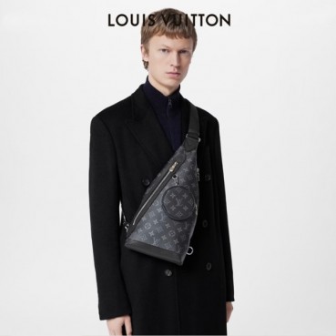 루이비통 남성 블랙 크로스백 - Louis Vuitton Mens Black Cross Bag 