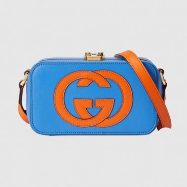 구찌 여성 블루 크로스백- Gucci Womens Blue Cross Bag 