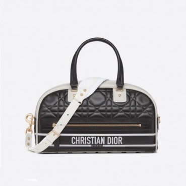 디올 여성 블랙 볼링백 - Dior Womens Black Bowling Bag 