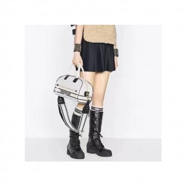 디올 여성 화이트 볼링 백 - Dior Womens White Bowling Bag 