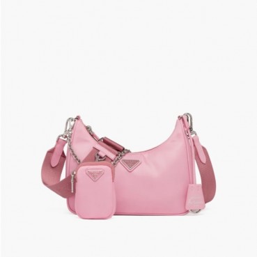 프라다 여성 핑크 호보백 - Prada Womens Pink Hobo Bag 
