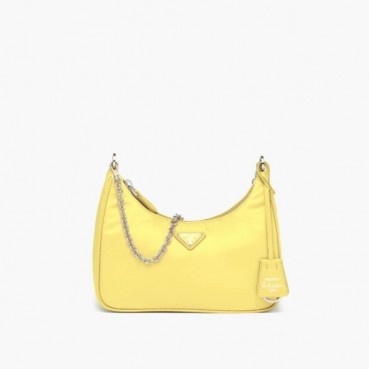 프라다 여성 옐로우 호보백 - Prada Womens Yellow Hobo Bag 