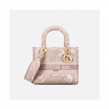 디올 여성 핑크 레이디백 - Dior Womens Pink Lady Bag 