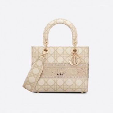 디올 여성 골드 레이디백 - Dior Womens Gold Lady Bag 