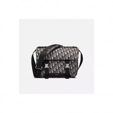 디올 남성 블랙 오블리크 크로스백 - Dior Men Black Oblique Cross Bag 