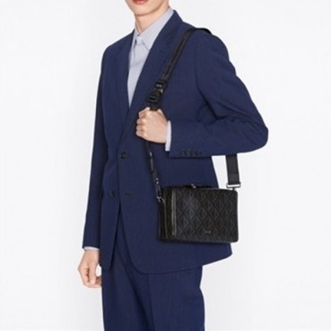 디올 남성 블랙 크로스백 - Dior Men Black Cross Bag 