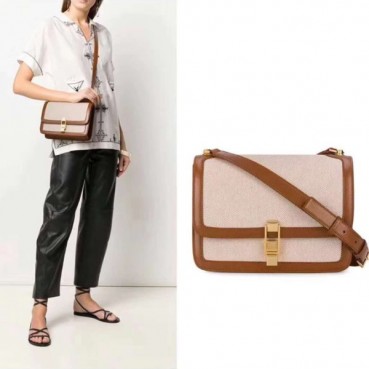 입생로랑 여성 카멜 크로스백 - Saint Laurent Womens Camel Cross Bag 