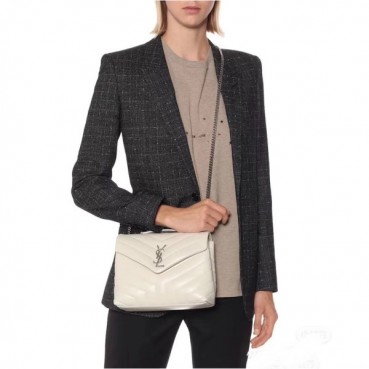 입생로랑 여성 화이트 크로스백 - Saint Laurent Womens White Cross Bag 